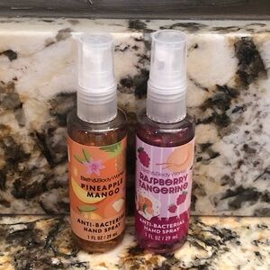 Set of 2 Bath and Body Works Anti-Bacterial Hand Spray Mixed Bundle